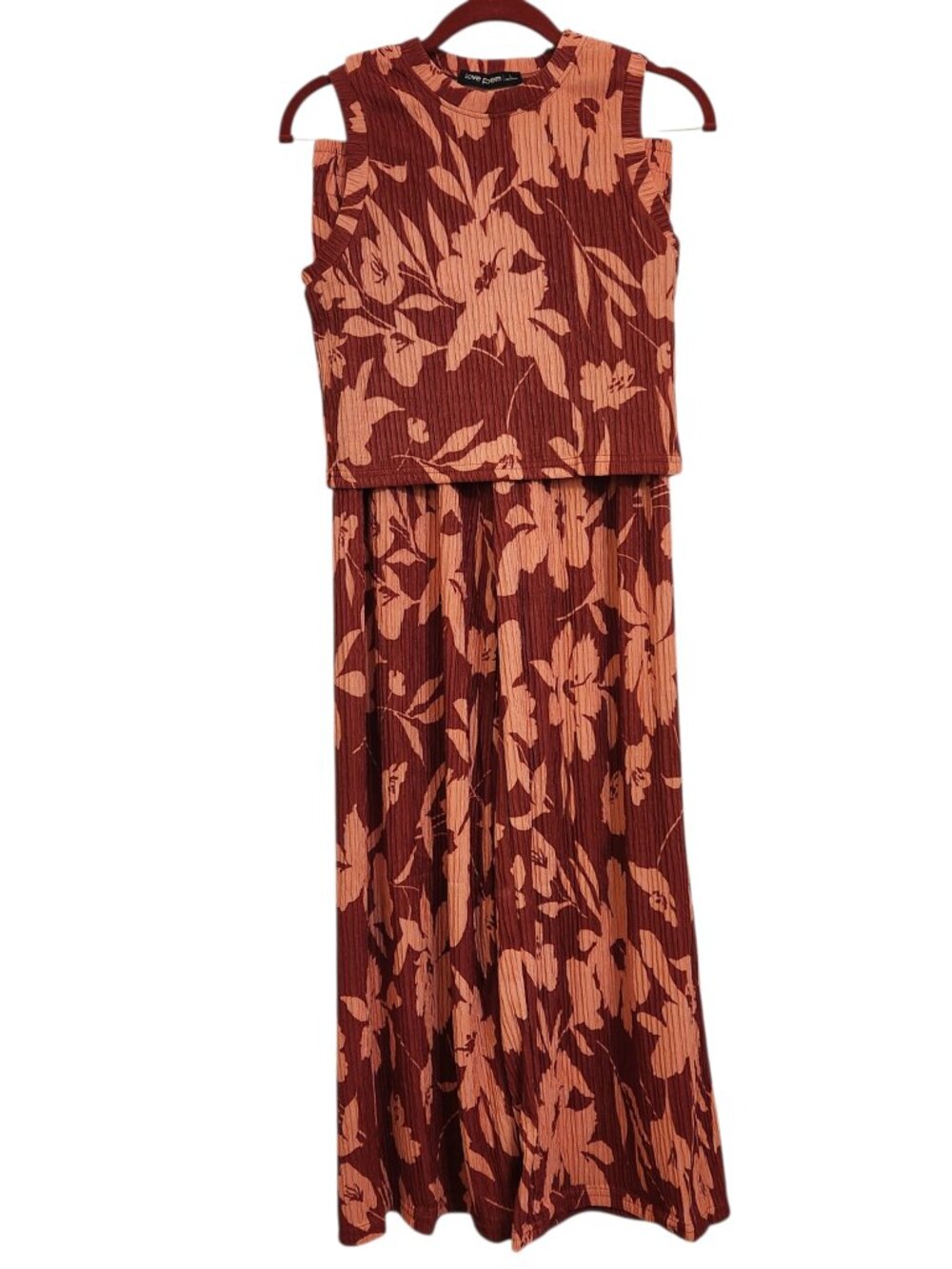 Women’s Wide Leg Floral Pants - Pink Floral - Picture 5 of 13